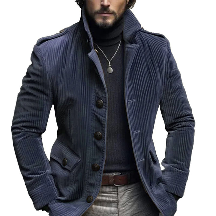 Levoire | Blazer Élégant de Style Vintage Bleu
