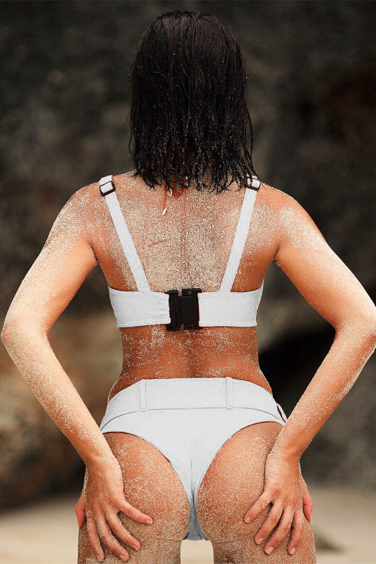 Levoire | Maillot de bain à boucle vert foncé