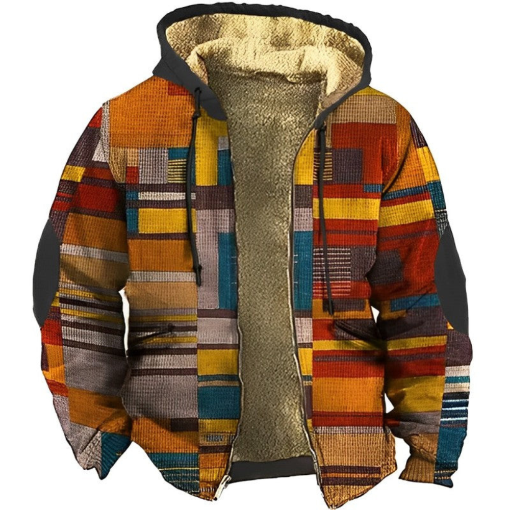 Levoire | Veste en polaire colorée avec capuche Orange