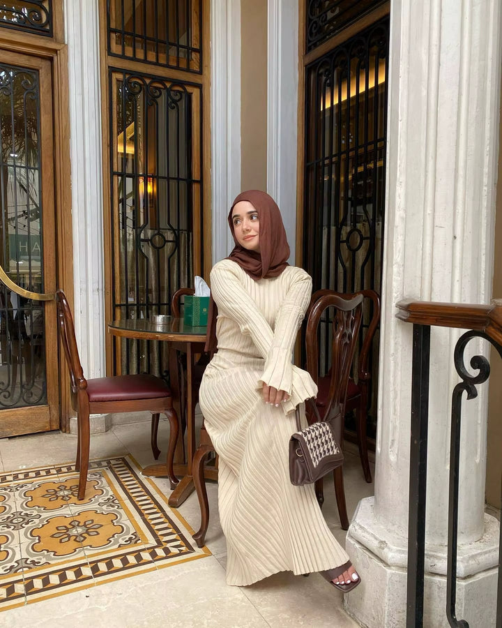 Levoire | Robe Maxi Côtelée Avec Coupe Ajustée