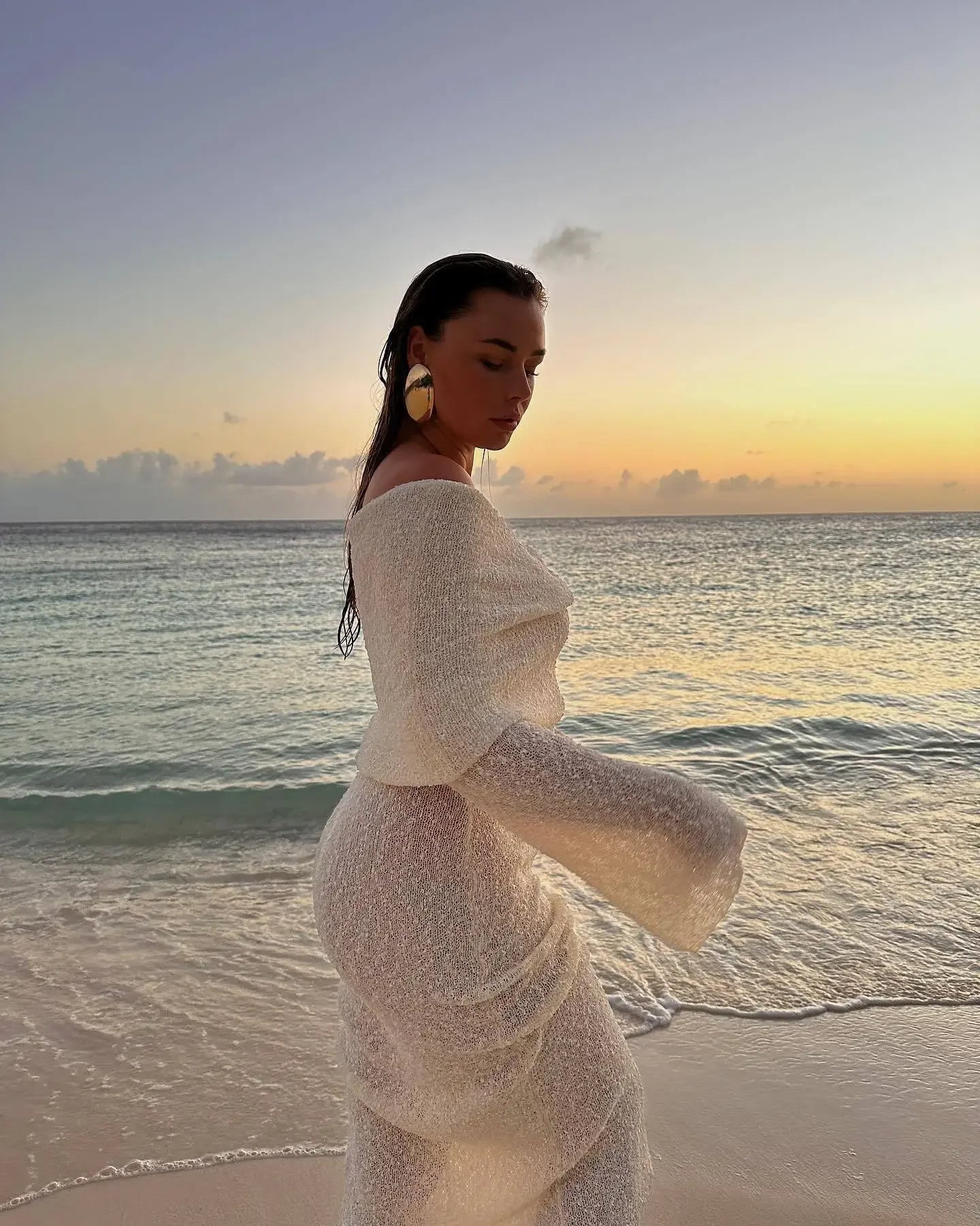 Levoire | Robe Maxi À Épaules Dénudées