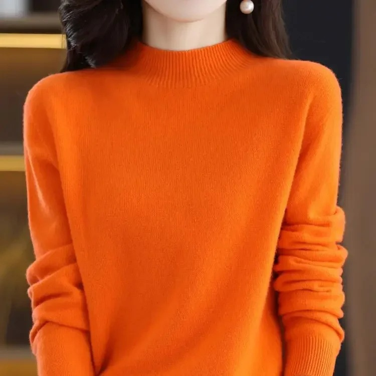 Levoire | Pull en Cachemire Doux pour Femmes Pull de Luxe pour Femmes Orange