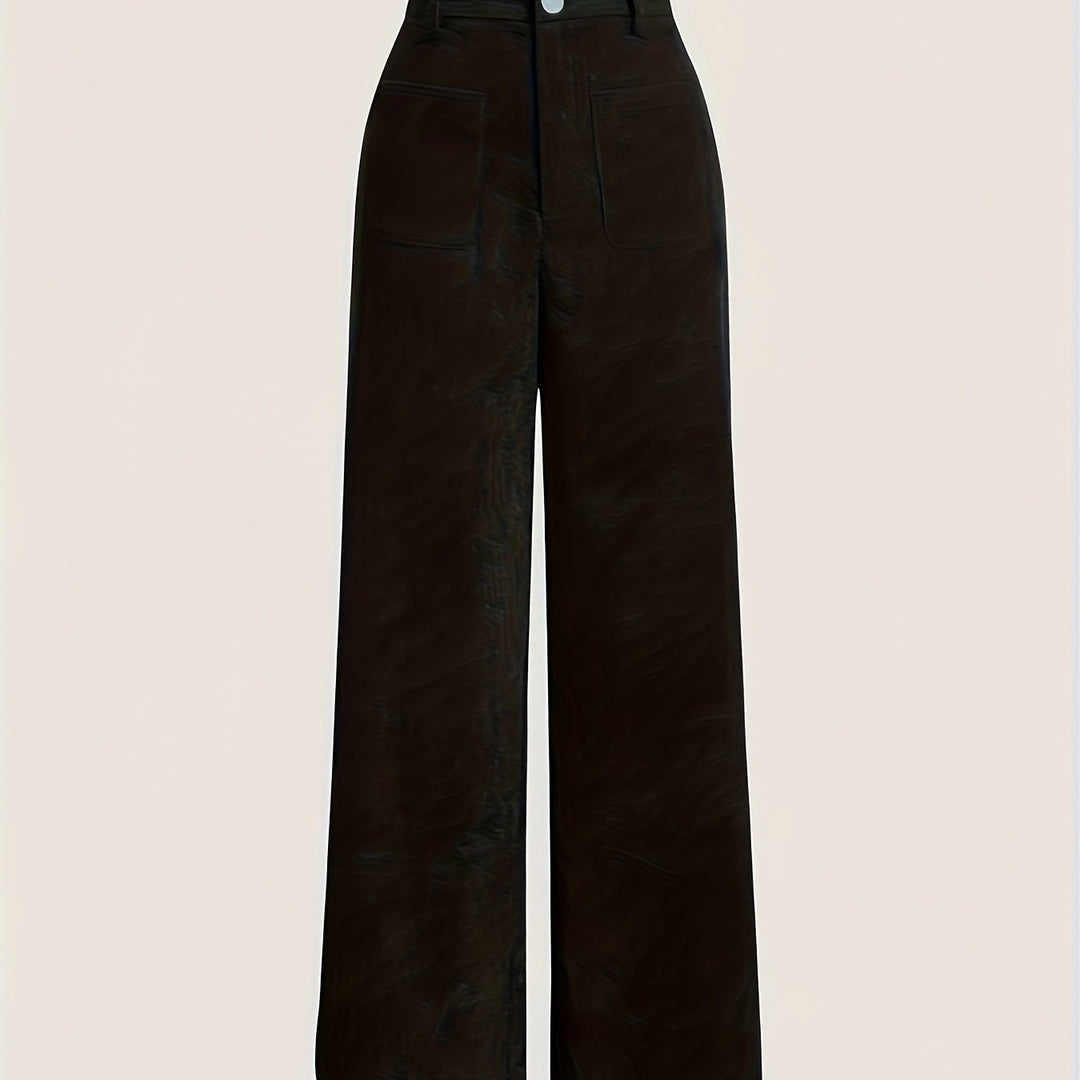 Levoire | Pantalons En Vin Taille Haute