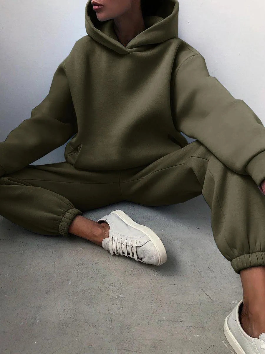 Levoire | Sweatshirt Robe Deux Pièces Vert olive