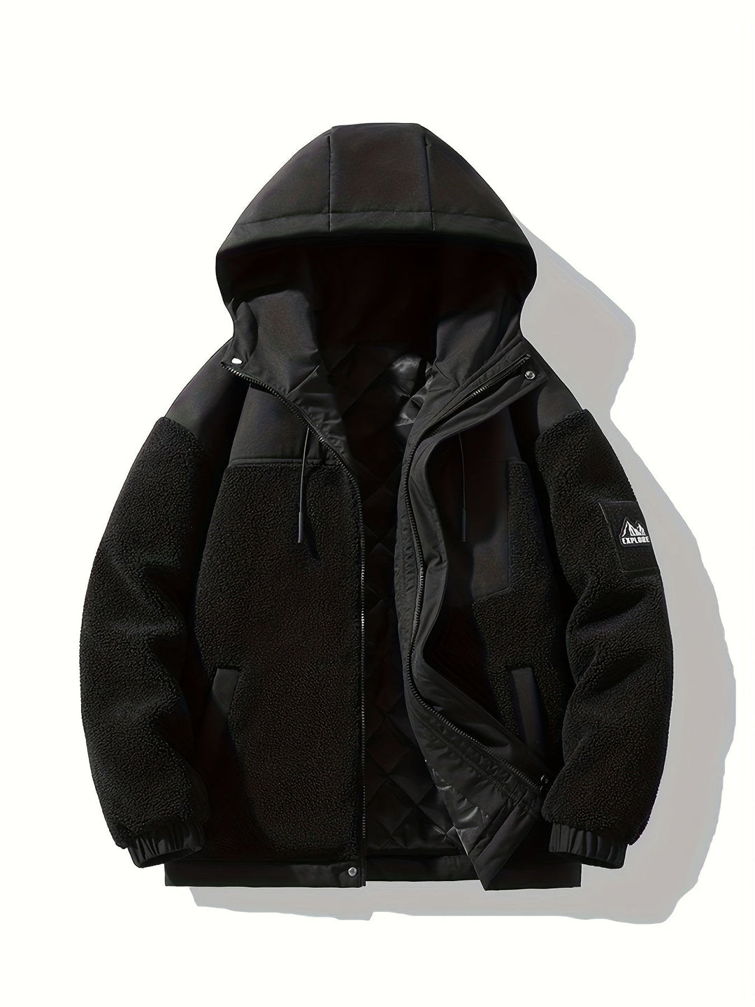 Levoire | Sweat À Capuche En Polaire Pour Hommes Noir