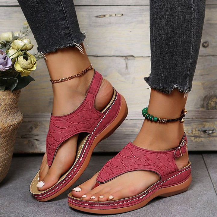 Levoire | Sandales Douces Et Souples Rouge
