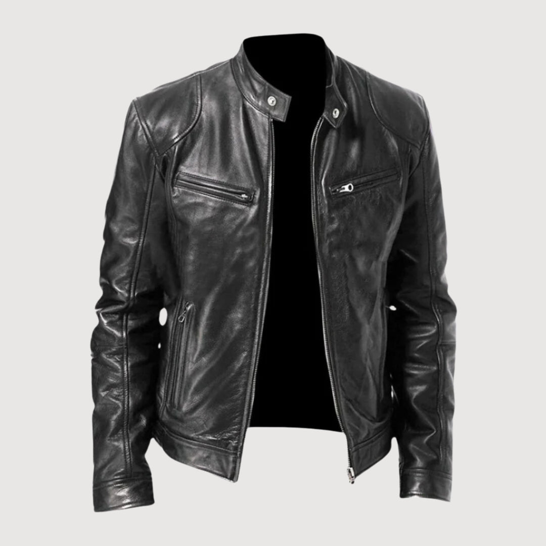Levoire | Veste en cuir premium Noir