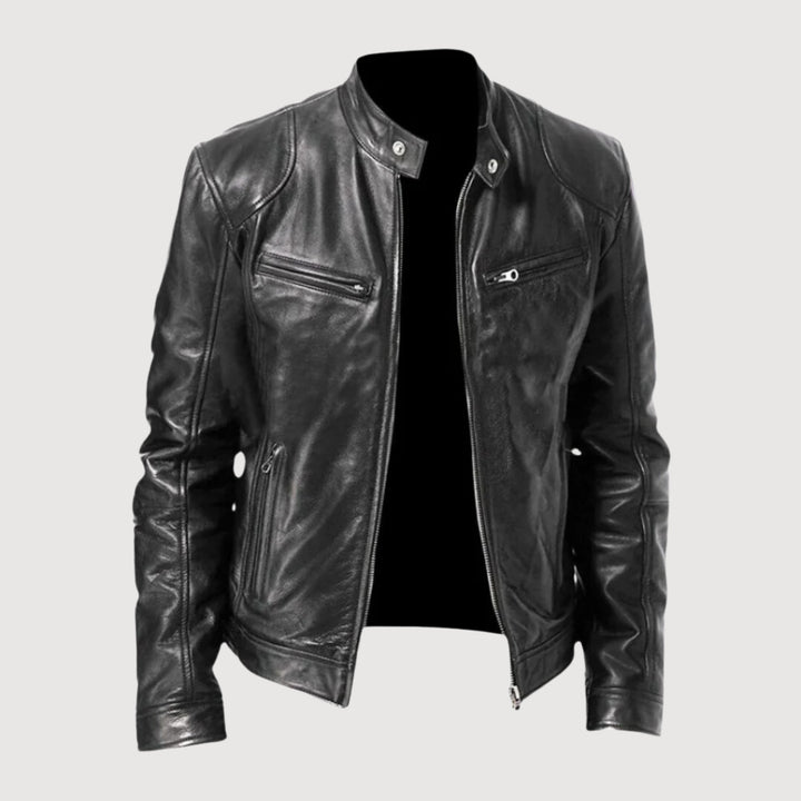 Levoire | Veste en cuir premium Noir