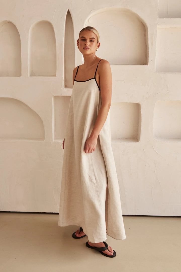 Levoire | Robe Longue Elégante pour Femme - Beige