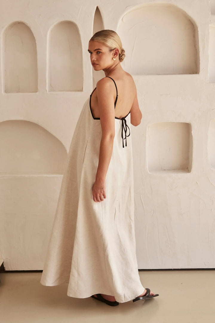 Levoire | Robe Longue Elégante pour Femme - Beige