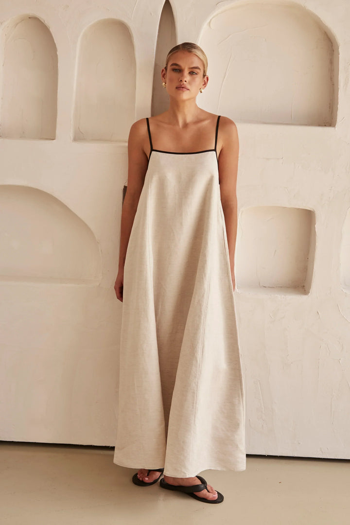 Levoire | Robe Longue Elégante pour Femme - Beige