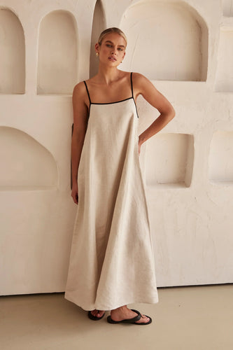 Levoire | Robe Longue Elégante pour Femme - Beige