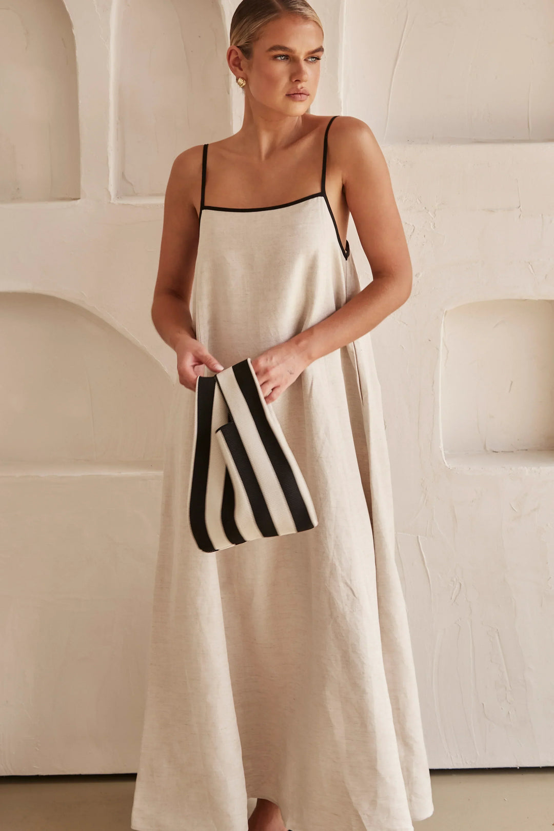 Levoire | Robe Longue Elégante pour Femme - Beige