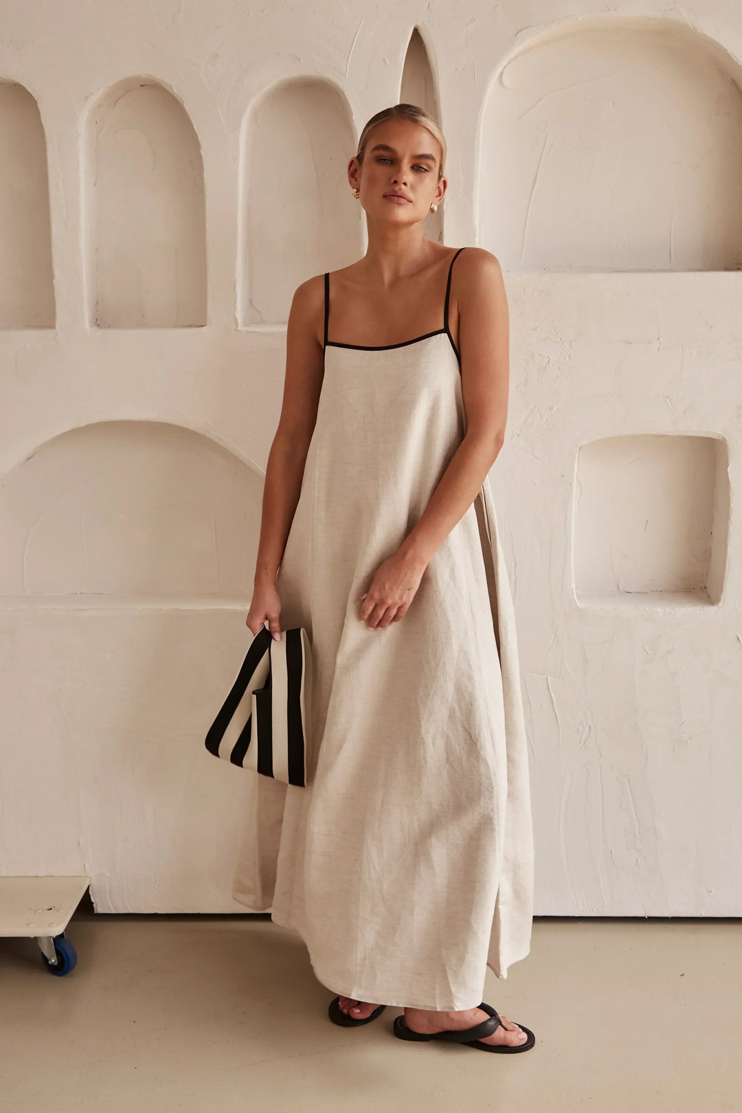 Levoire | Robe Longue Elégante pour Femme - Beige Beige