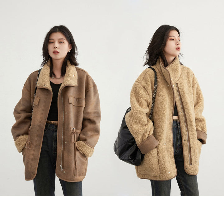 Levoire | Veste De Moto Pour Femmes En Laine D'Agneau