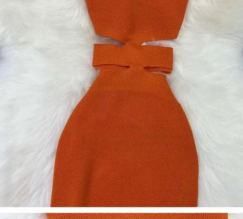Levoire | Robe avec un bandeau en bas et un col