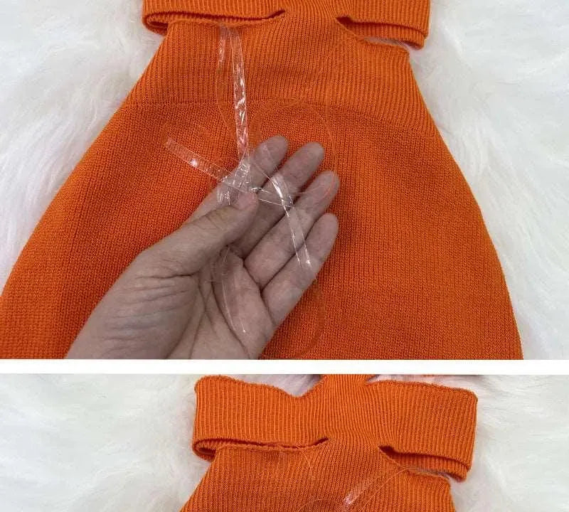 Levoire | Robe avec un bandeau en bas et un col