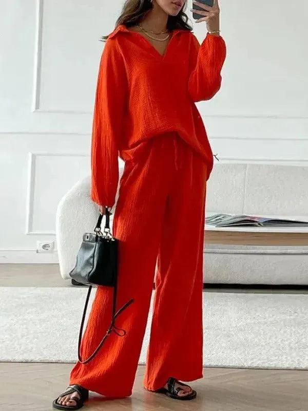 Levoire | Chemisier et pantalon de loisirs pour femmes