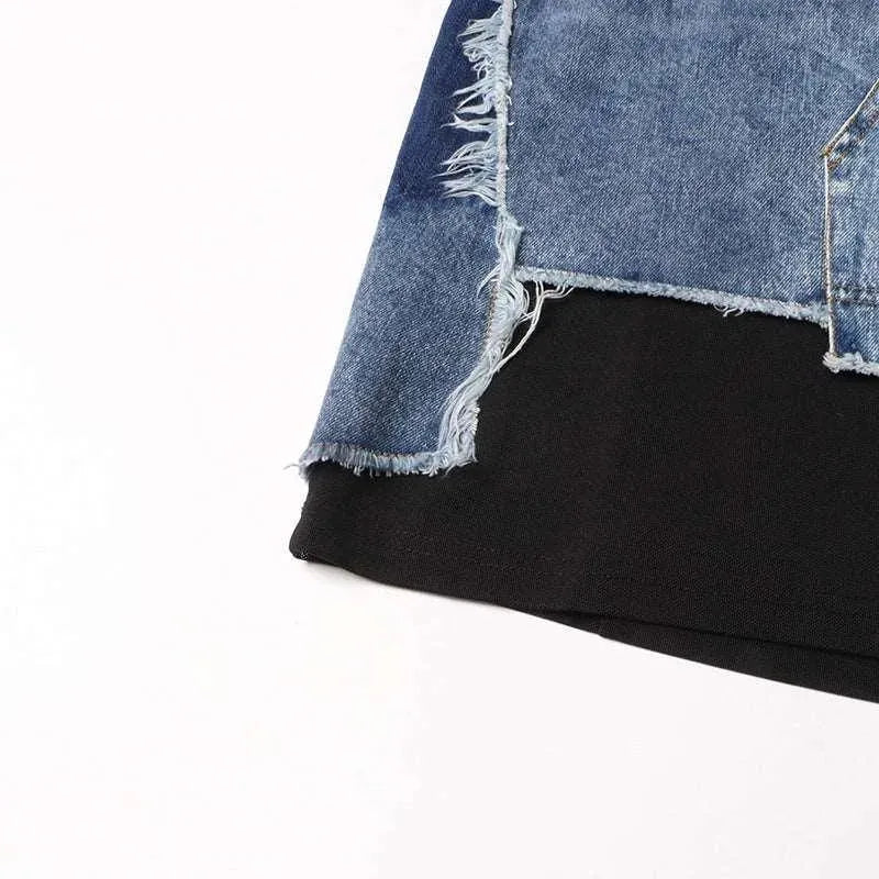 Levoire | Robe Sans Manches En Maille Avec Fermeture Et Détails Jean