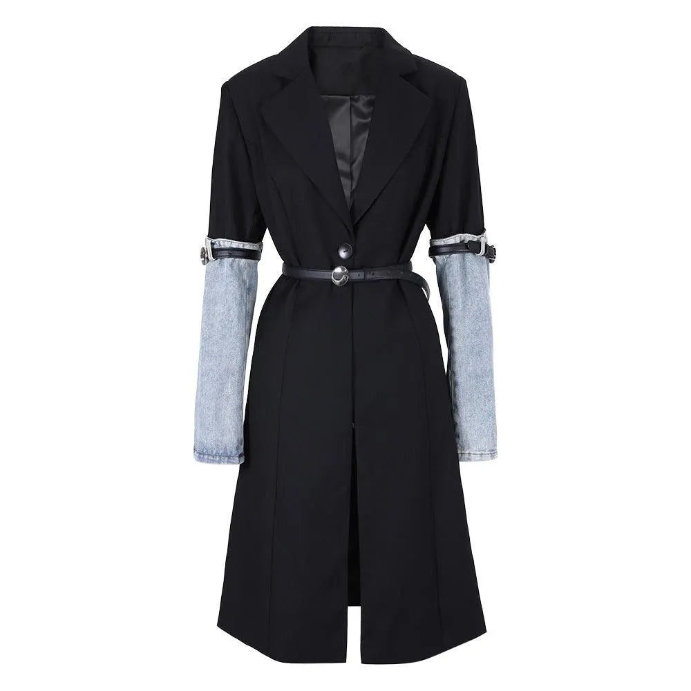 Levoire | Trench denim-patchwork pour femmes