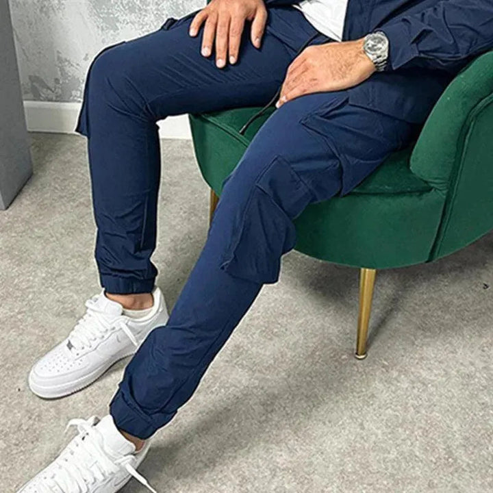 Levoire | Hommes Pantalons Stretch avec cordons aux chevilles