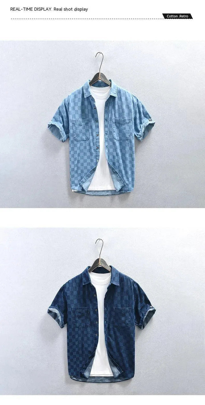 Levoire | Chemise en denim courte dans un style décontracté