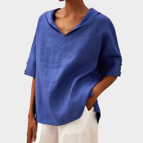 Levoire | Élégante Blouse Avec Des Détails De Bouton Discrets
