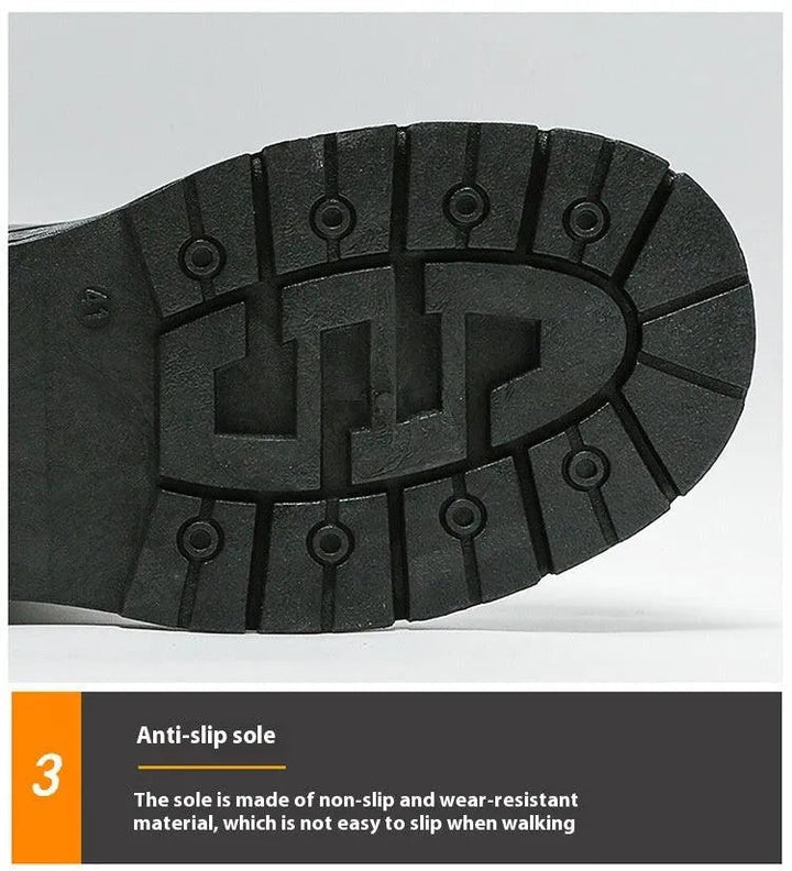 Levoire | Chaussures en cuir pour hommes avec plateforme – Style durable et confort garanti