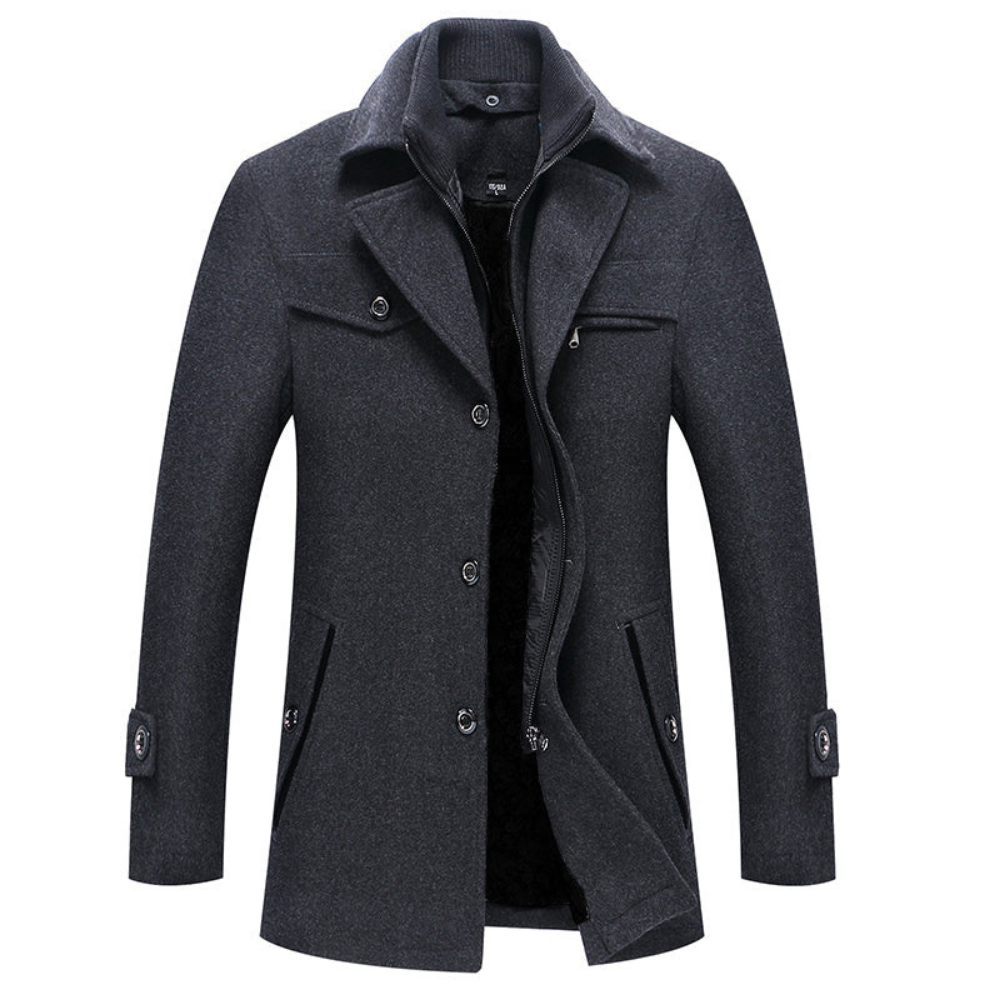 Levoire | Veste Dain Élegante Pour Hommes Gris