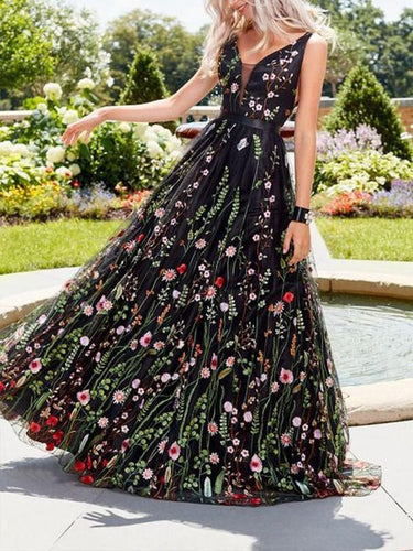 Levoire | Robe Avec Motif Floral Brodé