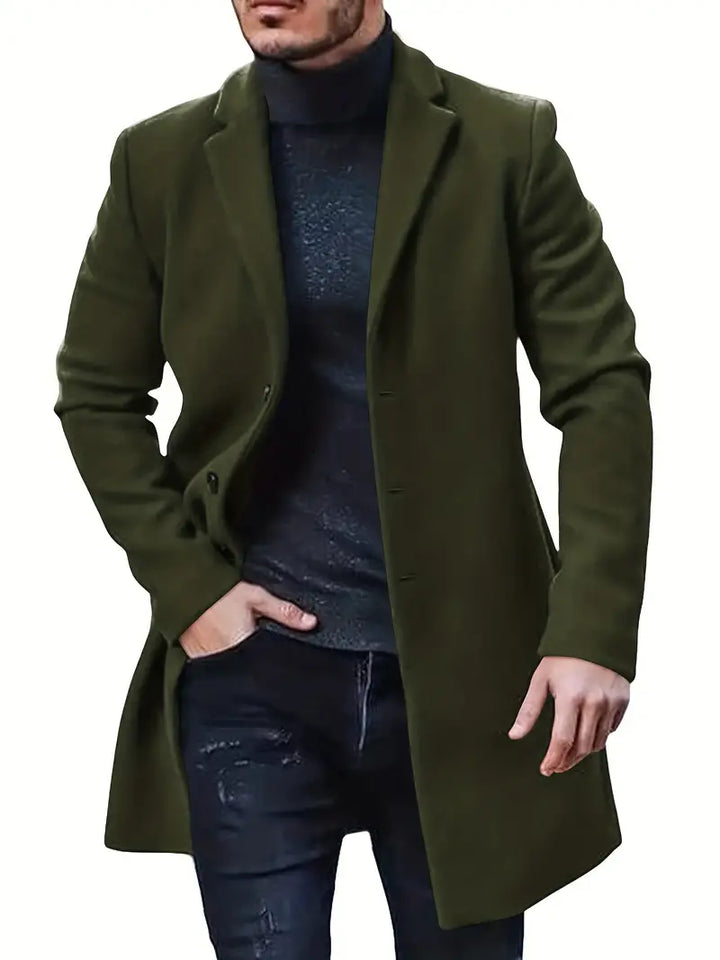 Levoire | Manteau Élégant Pour Des Apparitions Stylées Vert armée