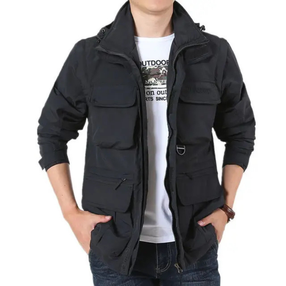 Levoire | Veste Outdoor Fonctionnelle Pour Hommes Noir