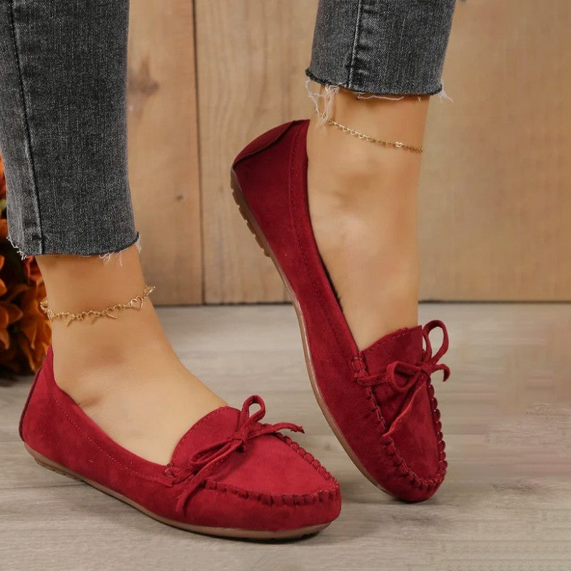 Levoire | Chic Loafers Avec Détails En Lacets Pour Femmes Rot