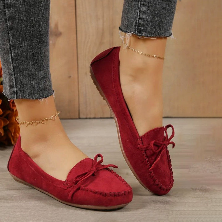 Levoire | Chic Loafers Avec Détails En Lacets Pour Femmes Rot