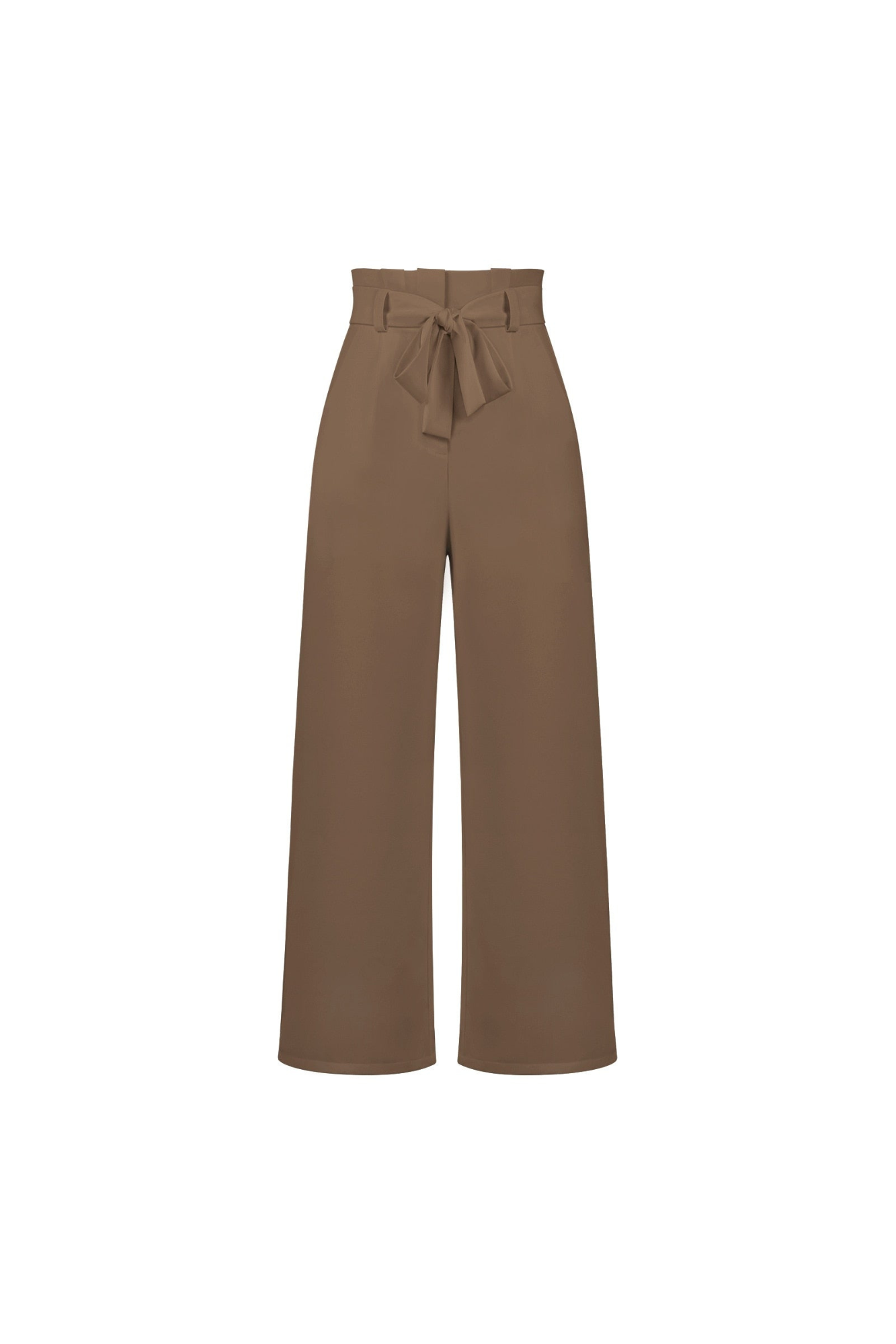 Levoire | Pantalon En Lin Pour Femmes Long Marron clair