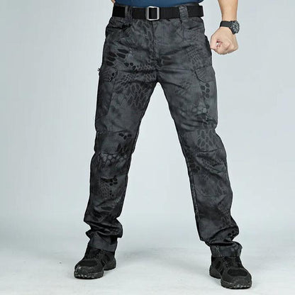 Levoire | Pantalon Confort Séchage Rapide Multi-Poches Mørk Python