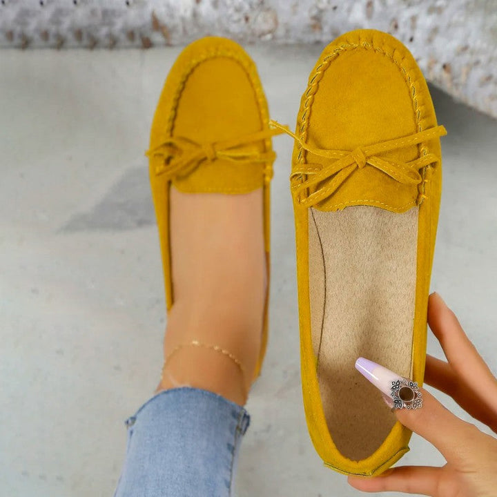 Levoire | Chic Loafers Avec Détails En Lacets Pour Femmes Jaune
