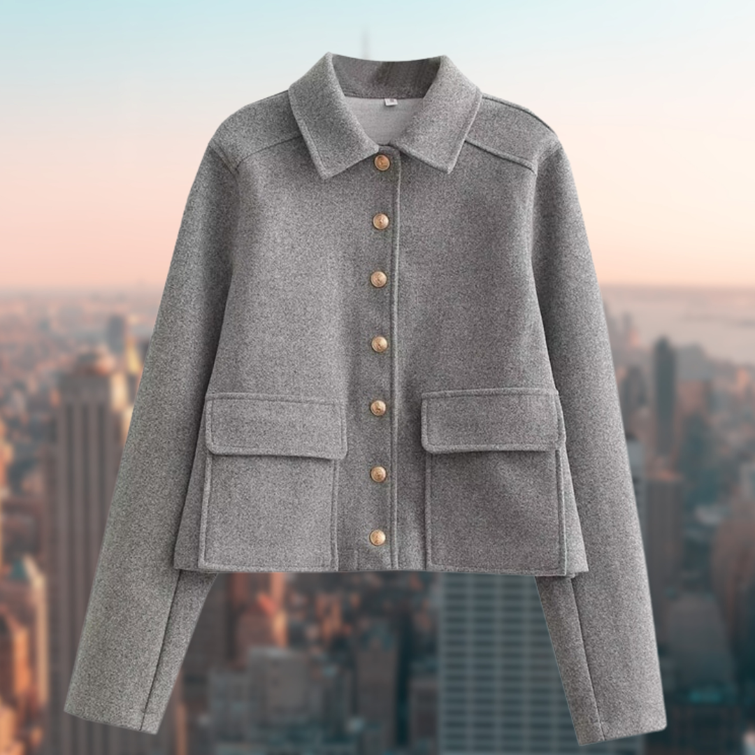 Levoire | Veste De Transition Décontractée Pour Le Printemps Pour Femmes Gris