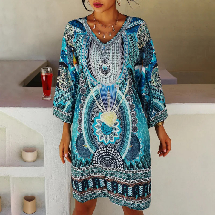 Levoire | Élégant Robe Boho Avec Imprimé Ethnique