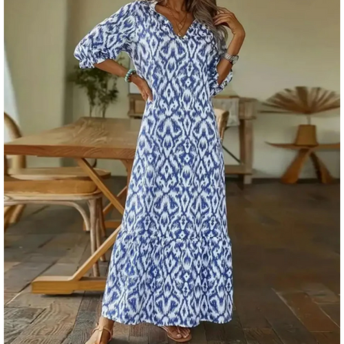 Levoire | Robe longue avec manches 3/4 pour femmes