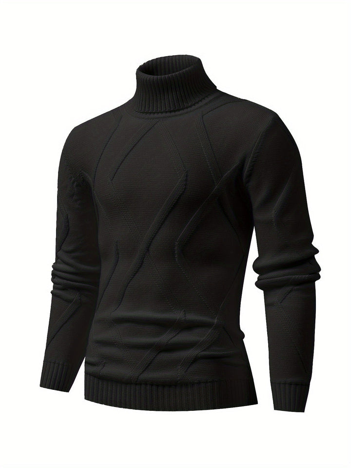 Levoire | Pull À Col Roulé En Tricot Avec Coupe Moderne