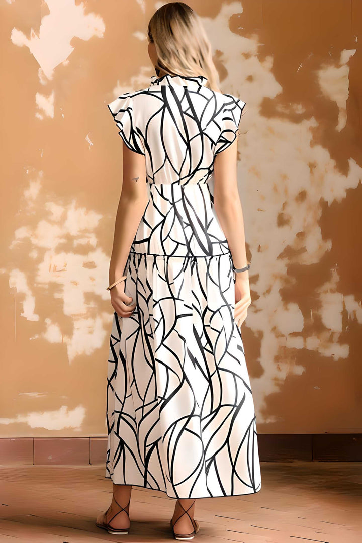Levoire | Sofisticado vestido largo con volantes XL