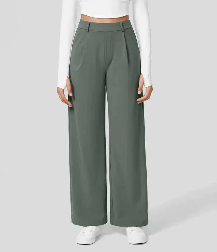 Levoire | Pantalon Palazzo Évasé Taille Haute Pour Femmes