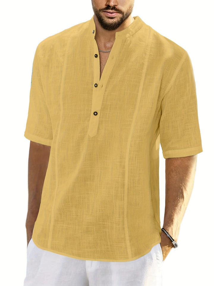 Levoire | T-Shirt Homme À Manches Courtes Curcuma