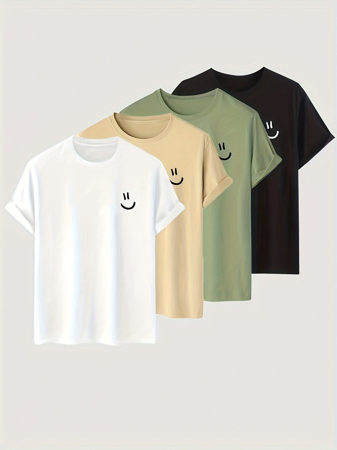 Levoire | Taille 4 T-Shirts Avec Impression Visages Rieurs