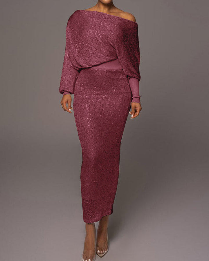 Levoire | Elégante robe de soirée pour femme rouge foncé