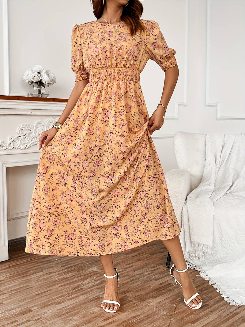 Levoire | Robe Col Rond Imprimé Floral Été