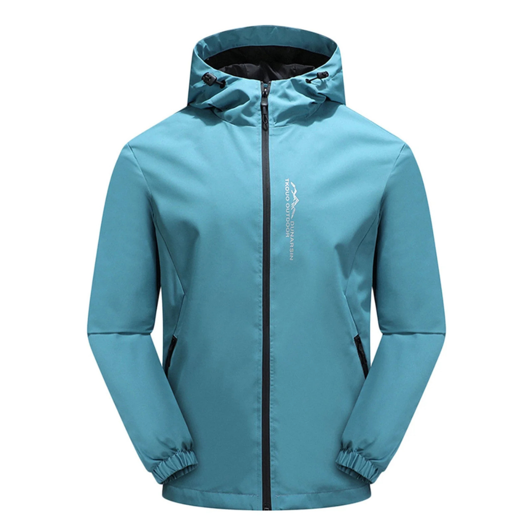 Levoire | Veste De Plein Air Pour Hommes Avec Protection Contre Le Vent Et Capuche Bleu clair