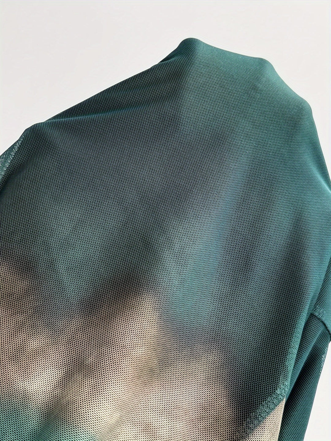 Levoire | Robe Maxi Froncée Et Ajustée Avec Motif Tie-Dye, Élégante Robe À Manches Longues Avec Encolure Ronde Pour Le Printemps Et L'Automne, Vêtements Femme