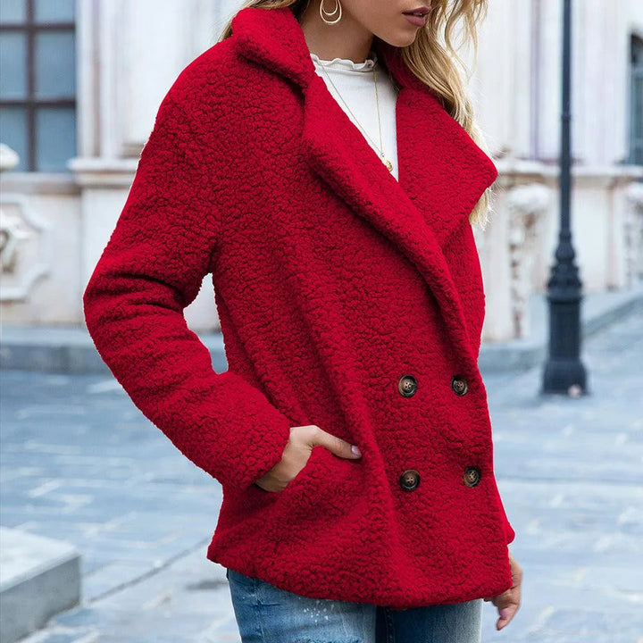 Levoire | Manteau d'hiver avec col décontracté Rot